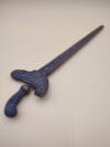 Kris (Keris) indonésien ancien avec fourreau sculpté