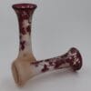F.Theorore Legras, paire de vases balustres de la série Rubis, à décor de vignes de pêcher