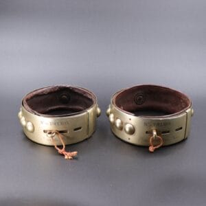 Paire de colliers ancien pour chien de garde, fin du XIX éme siècle