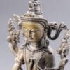 Sculpture ancienne en bronze argenté – Tara, bouddhisme tibétain – Milieu XXᵉ siècle