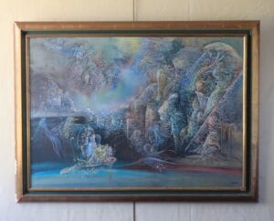 Marc Janson, peinture surréaliste, paysage onirique.