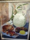nature morte ancienne au crustacés et crabes