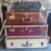 Spécial accumulation, un lot de 4 valises vintages.