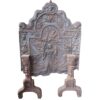 Grande plaque de cheminée ancienne XVIIe. Allégorie de la paie ~Pax~