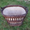 Ancienne panière de boulanger début XX en rotin.